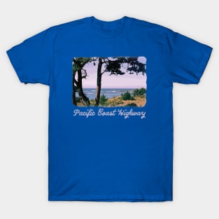 Pacific Coast Highway - Retro, Vintage Design - Beach, ocean T-Shirt